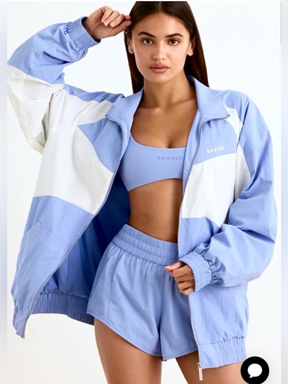 Bo+Tee oversized track/windbreaker